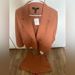 Blazer and Skorts Set, Forever 21